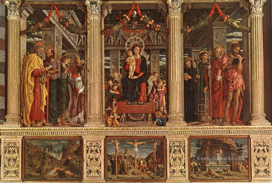 Altarbild Renaissance Maler Andrea Mantegna Ölgemälde